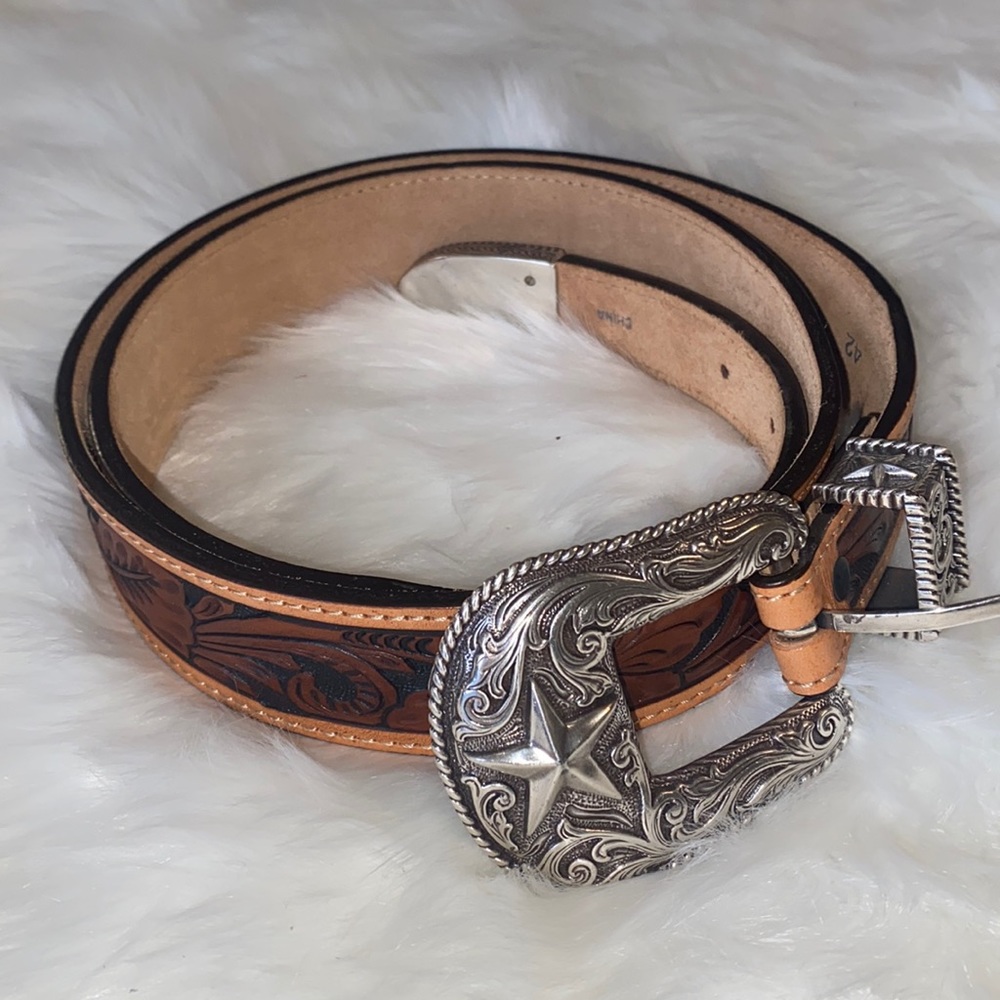 Justin’s Brown Western Belt-42